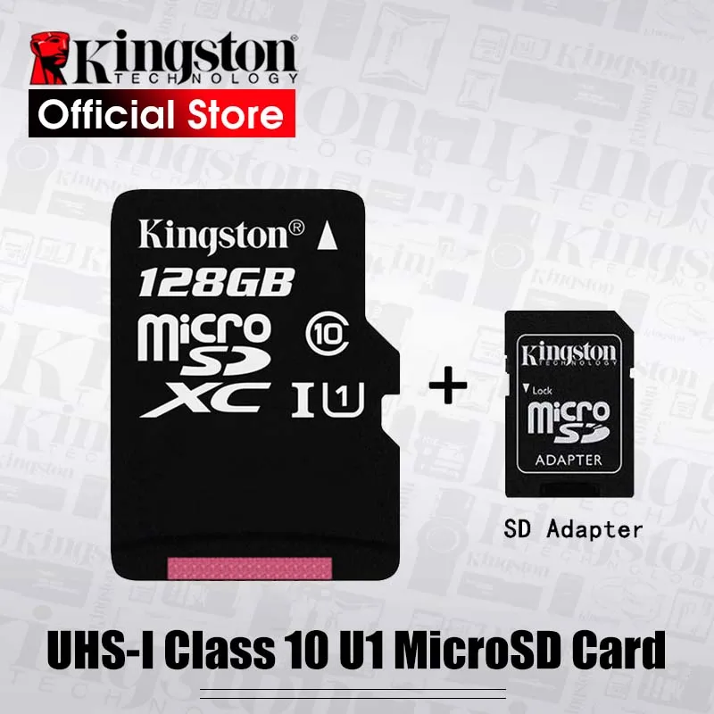 Kingston Карта памяти Micro sd класс 10 128 ГБ 64 32 16 8 Гб|Карты памяти| |