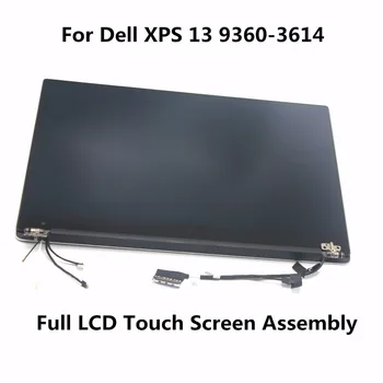 

3200*1800 13.3" QHD LCD Display Full Touch Screen Digitizer Assembly HP2YT with Touch For Dell XPS 13 9360-3614 Ultrabook Silver