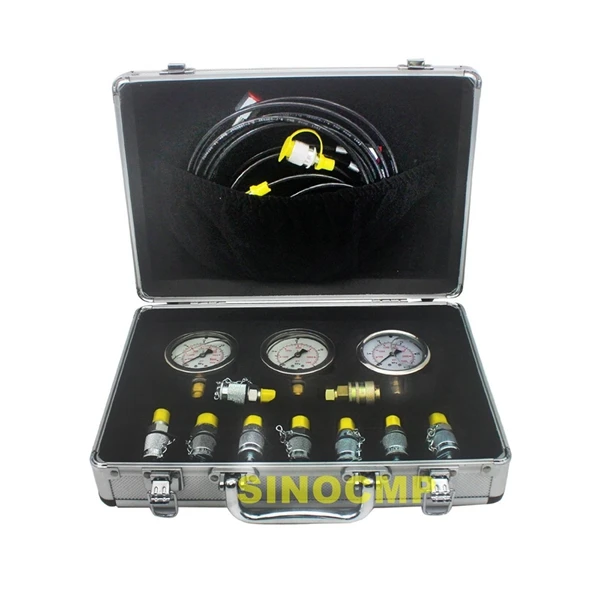Hydraulic Pressure Test Kit, Hydraulic Test Gauge Kit For Excavator Parts