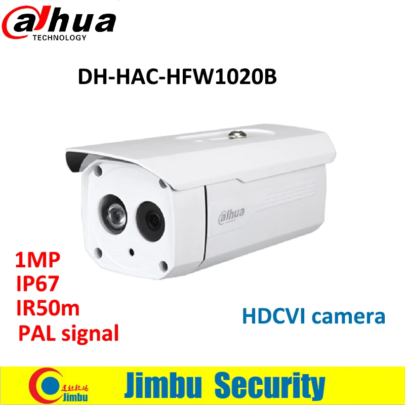 Dahua Камера HDCVI HAC-HFW1020B 1MP 720 P водонепроницаемый IP67 IR50M пуля Камера DH-HAC-HFW1020B Бесплатная доставка