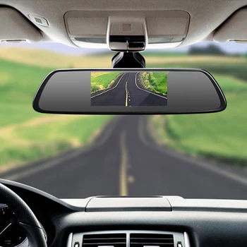 

Tachograph Double lens before and after wireless Rearview mirror HD night vision Reverse image panorama Three in one