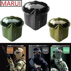 Новый MARUI Тактический маска, веер Анти-туман уход за кожей лица щит CS полная защита лица Пейнтбол Airsoft Армия Военная техника очки маска