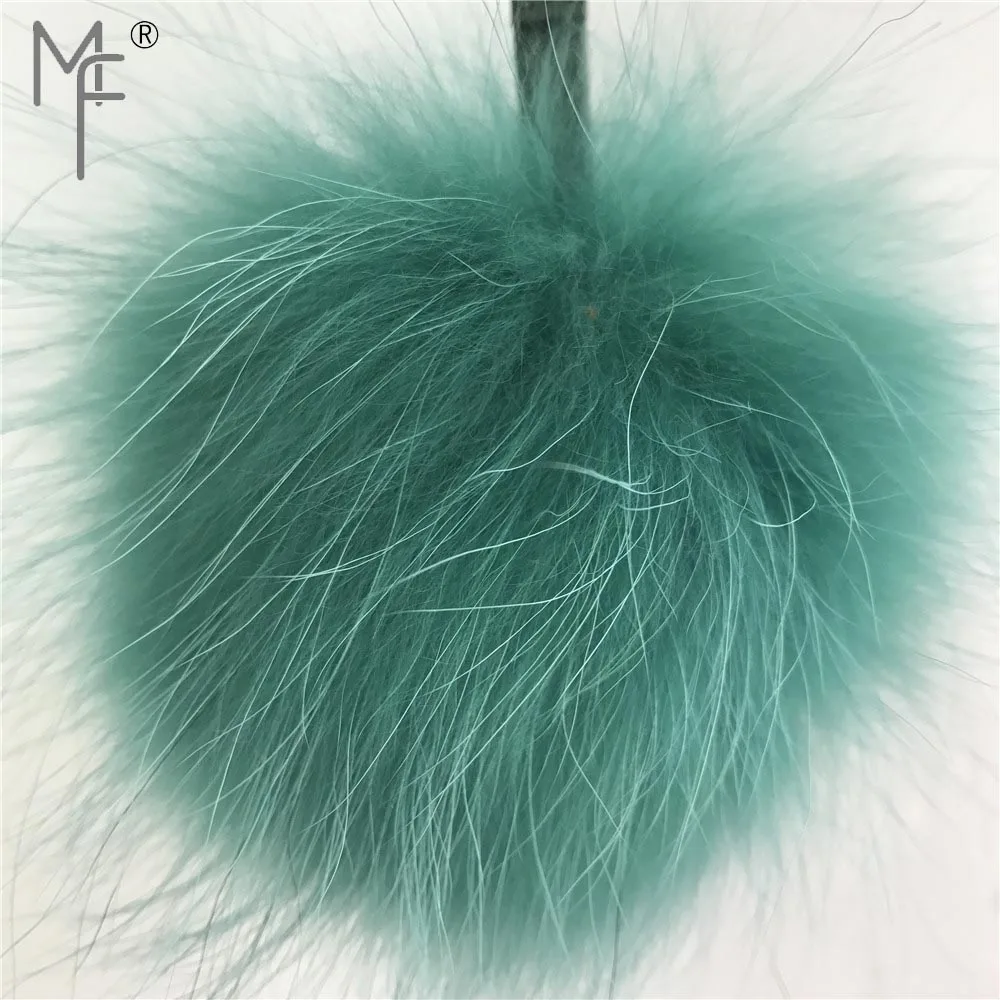 Magicfur 13 см мяч из натурального меха енота Pom pom Женская и мужская сумка очарование