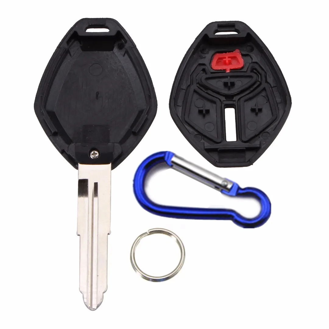 

Mayitr 3 Buttons Remote Key Case Cover Uncut Plastic Key Fob Shell For Mitsubishi Eclipse Galant Lancer 2007 2010