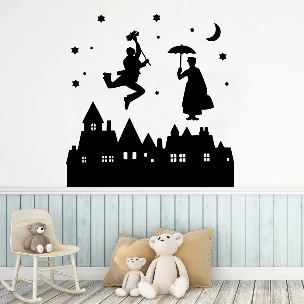 

Luxuriant Magic Castle Wall Stickers Decorative Sticker Home Decor Kids Room Nature Decor Background Wall Art Decal