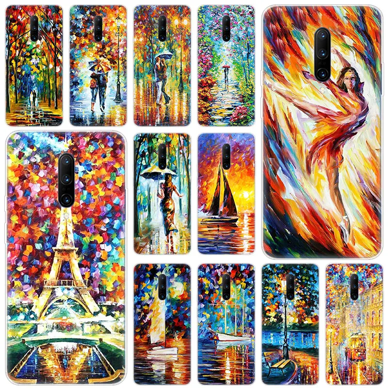 Hot Colorful oil painting Soft Silicone Fashion Transparent Case For font b OnePlus b font font