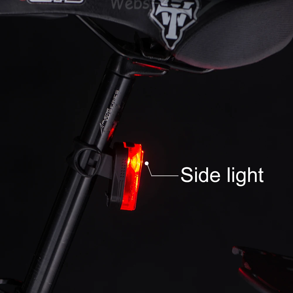 Linkbest 100 люмен USB Перезаряжаемый светодиодный задний светильник для велосипеда, 600 мАч аккумулятор встроенный отражатель безопасный Водонепроницаемый задний светильник для велосипеда