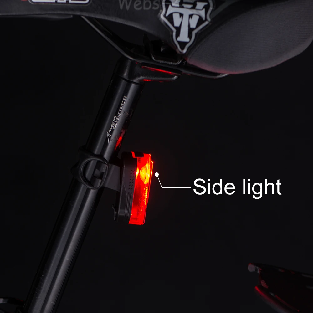 Best Linkbest 100 Lumens USB Rechargeable LED Bike Tail Light, 600mAh Battery Build in Reflector Safety Waterproof bicycle rear light 5