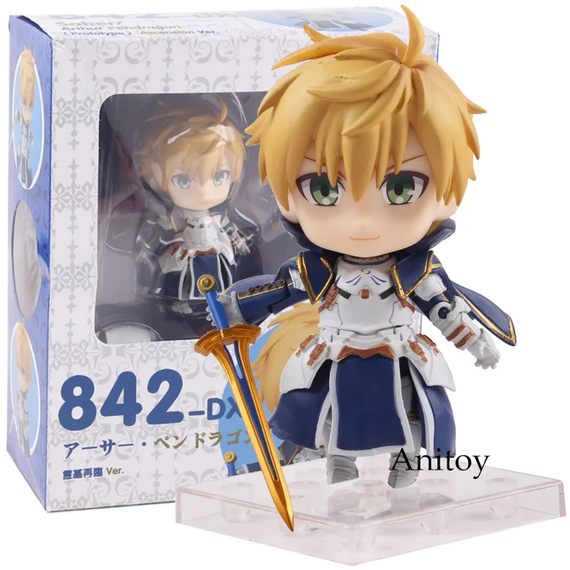 Nendoroid Fate/прототип сабля Arthur Pendragon аниме 842-DX Ascension Ver. ПВХ Fate фигурка Коллекционная модель игрушки - Цвет: with box