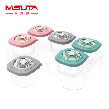 

6Pcs/Set 90ML/120ML Baby Food Storage Infant Snack Storage Box Milk Powder Box Microwavable Food Containers Traveling Food Box