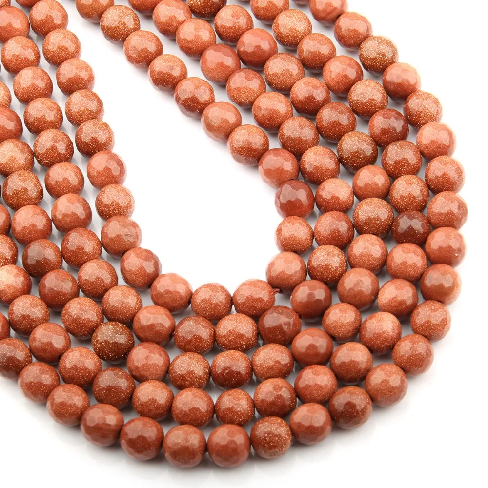 6 8 10 12mm Faceted Round Beads Red Sandstone Stone For DIY Necklace Bracelat Earring Jewelry Making 15&quot Free Shipping | Украшения и