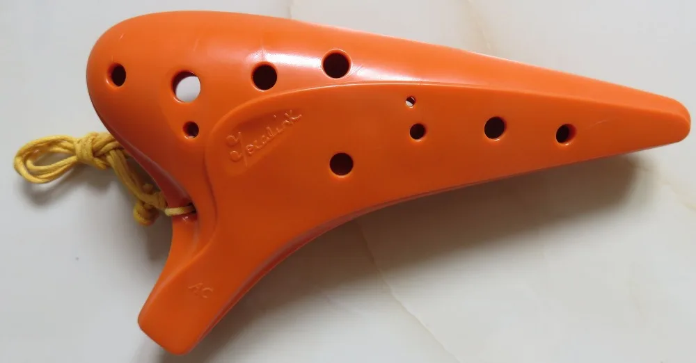 12 отверстий alto C пластиковый каучук AC ocarina flute Ocarina музыкальный инструмент