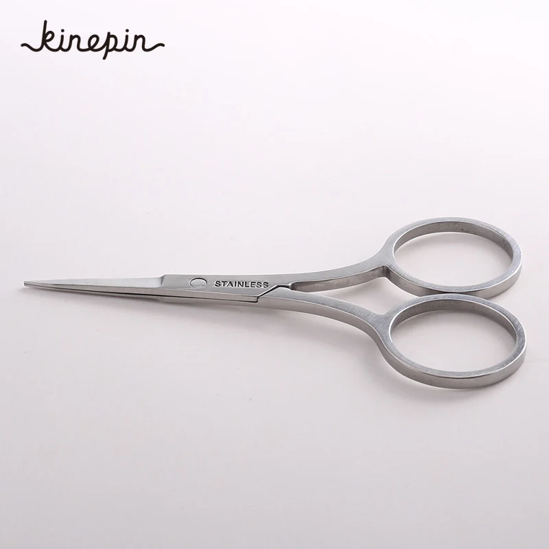 3Pcs/Lot Stainless Steel Round Tip Eyebrow Eyelash scissor+Tilted Tip Eyebrow Nose Hair Scissors+Sharp Tip Makeup Scissors