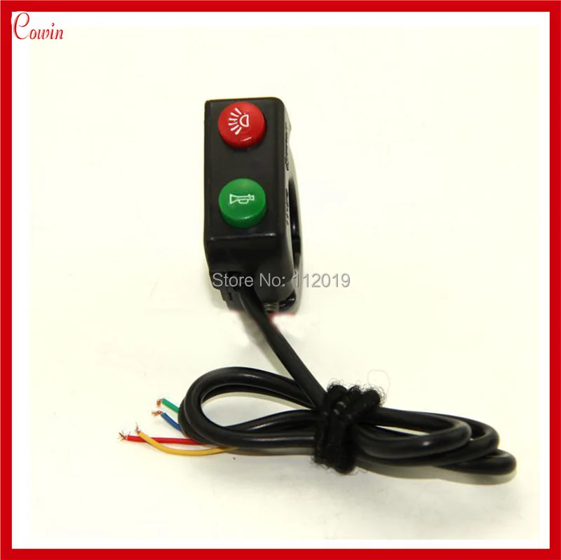 

New 5pcs/lot 2 Function Handlebar Scooter Dirt Bike Motorcycle Front Light Headlight, Horn Switch Assembly