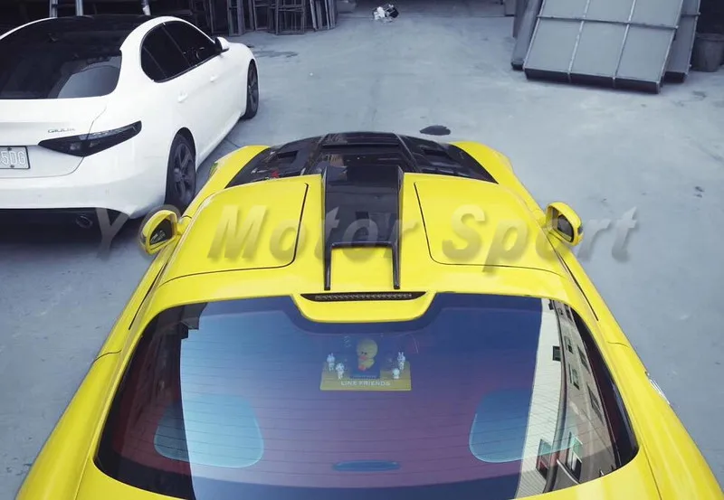 2009-2015 Mercedes Benz SLS AMG C197 Coupe Roof Vents Duct Scoop CF (106)