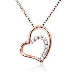 Ожерелье Новое поступление Серебро розового цвета ожерелье украшения подарок для пары MG01