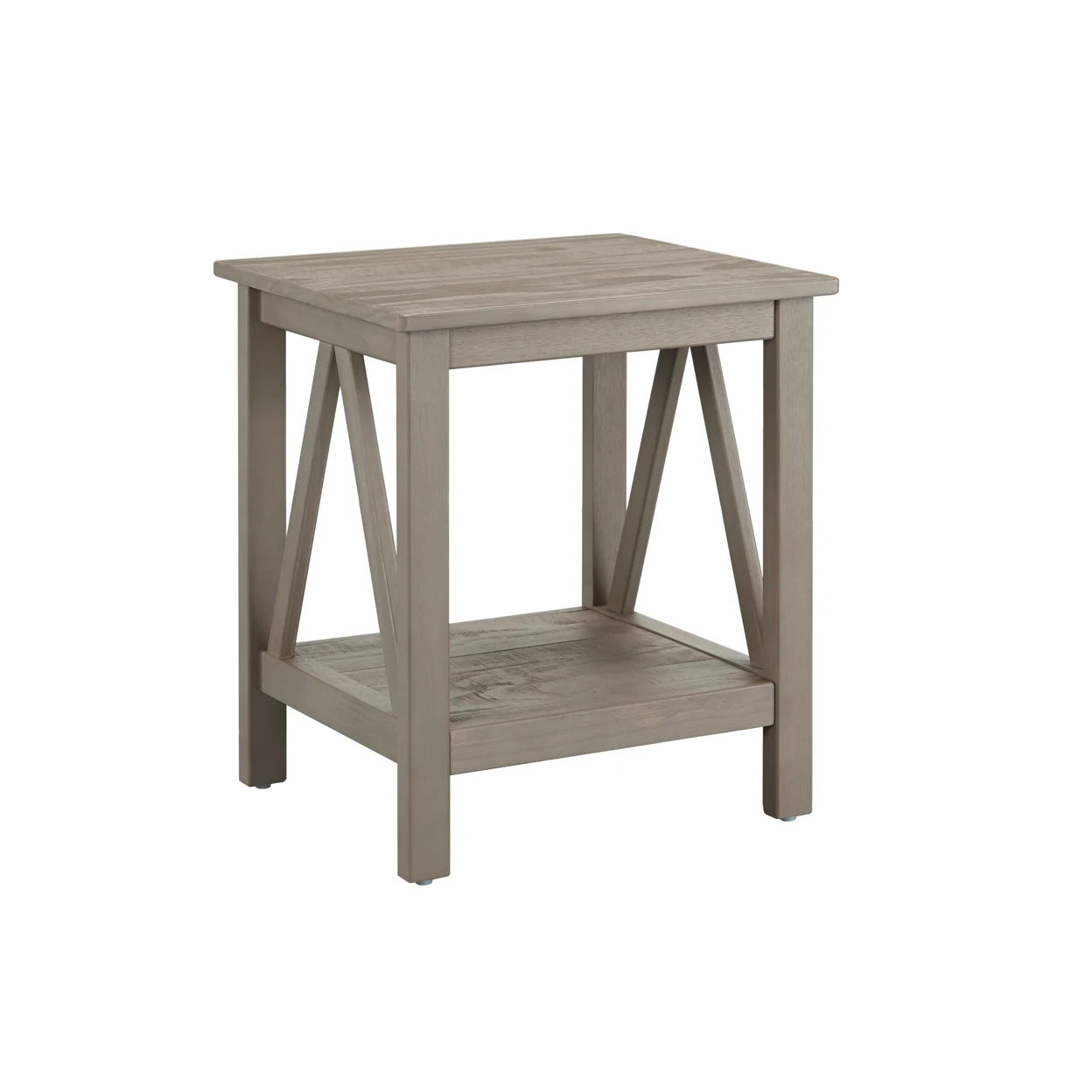 Titian Rustic Gray End Table