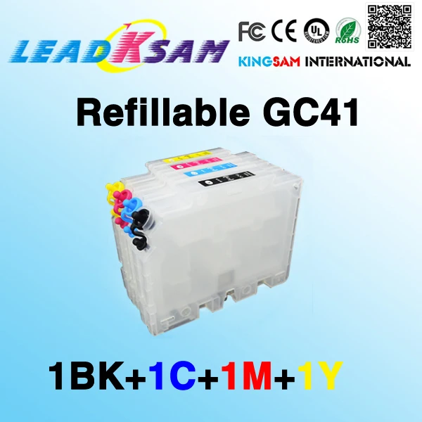 Картридж с чернилами для Ricoh GC41 SG3100 SG3100SNW SG3110DNW SG3110DN SG3110SFNW SG2100N 1 комплект/4 шт. |