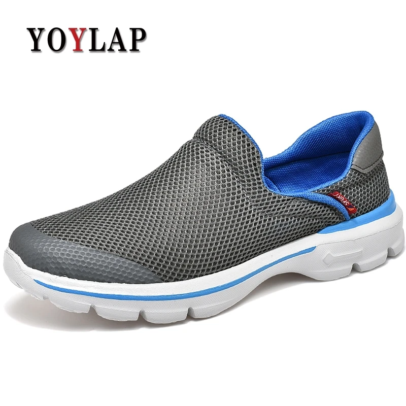 

Yoylap 2018 Summer Men Shoes Breathable Soft Men Sneakers Slip On Comfortable Men Casual Shoes BIG SIZE