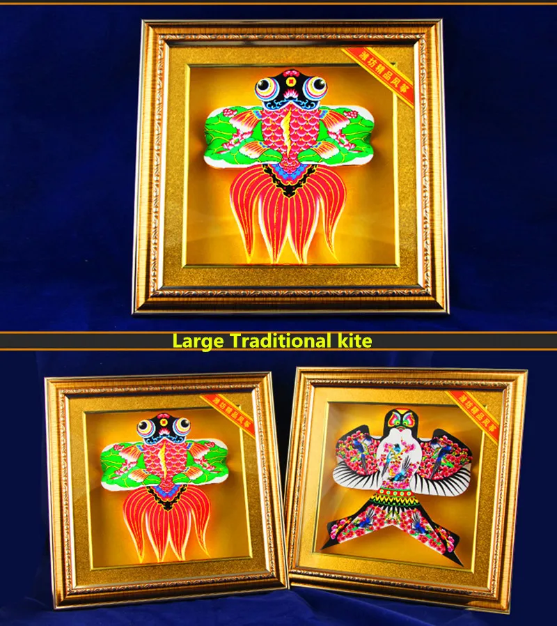 free shipping high quality decorate kite silk bamboo glass frame gift