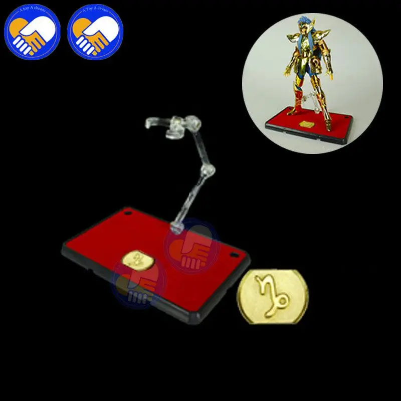 1 шт., держатель для экшн-фигурки Sainte Seiya, тип модели, подставка для душа, золотой, EX, кронштейн, сценический робот, Sainte Seiya - Цвет: Base For Capricorn