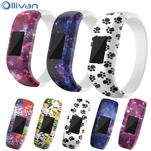 Ollivan L/S шаблон Силиконовый ремешок для наручных часов Ремешок для Garmin VivoFit Jr/JR2 Junior фитнес трекер Браслет ремешок для часов