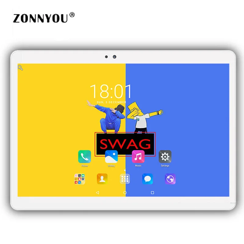 

10.1 Inch Tablet PC Android 7.0 3G/4G Phone Call COta Core 4GB+64GB Tablet Dual SIM IPS Wi-Fi Cameras Tablet PC+keyboard