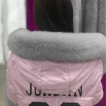 

Fox Fur Collar For Hood Natural Fox Fur Hood Trim Scarf Big Fur Collar 100% Real Collar Trim Custom Made big real fur