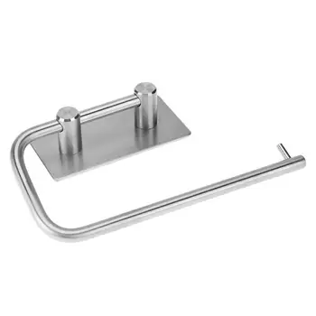 

Stainless Steel Self Adhesive Stainless Steel Toilet Paper Towel Holder Kitchen Bathroom Tissue Roll Hanger Storage Shelf