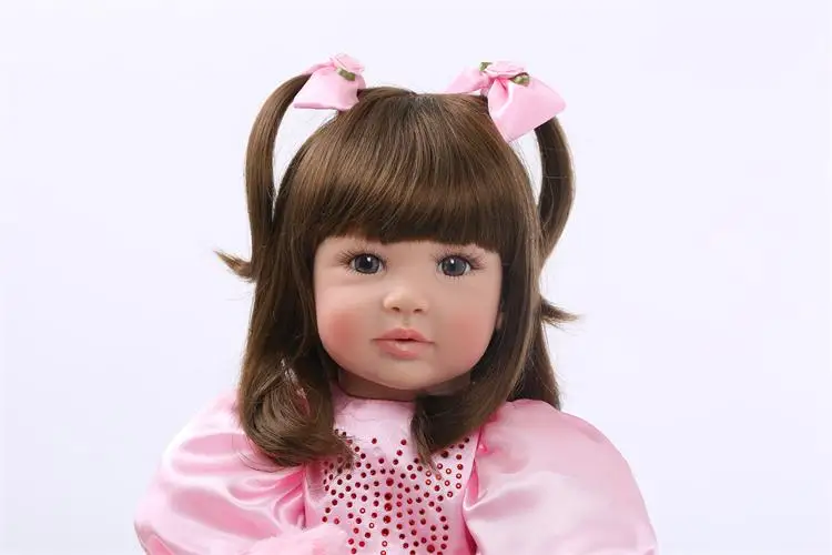60CM Silicone Reborn Baby Doll Toys Princess Toddler Dolls Girls Brinquedos High Quality Limited Collection Dolls