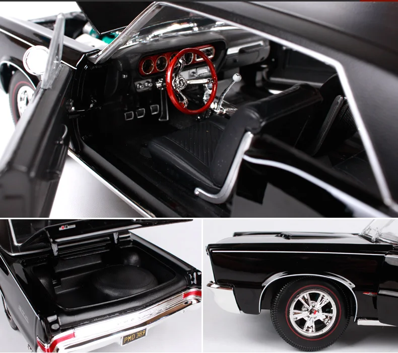 Maisto 1:18 1965 Pontiac GTO(Hurst Edition) мышечная модель старого автомобиля литая под давлением модель автомобиля игрушка Новинка в коробке 31885