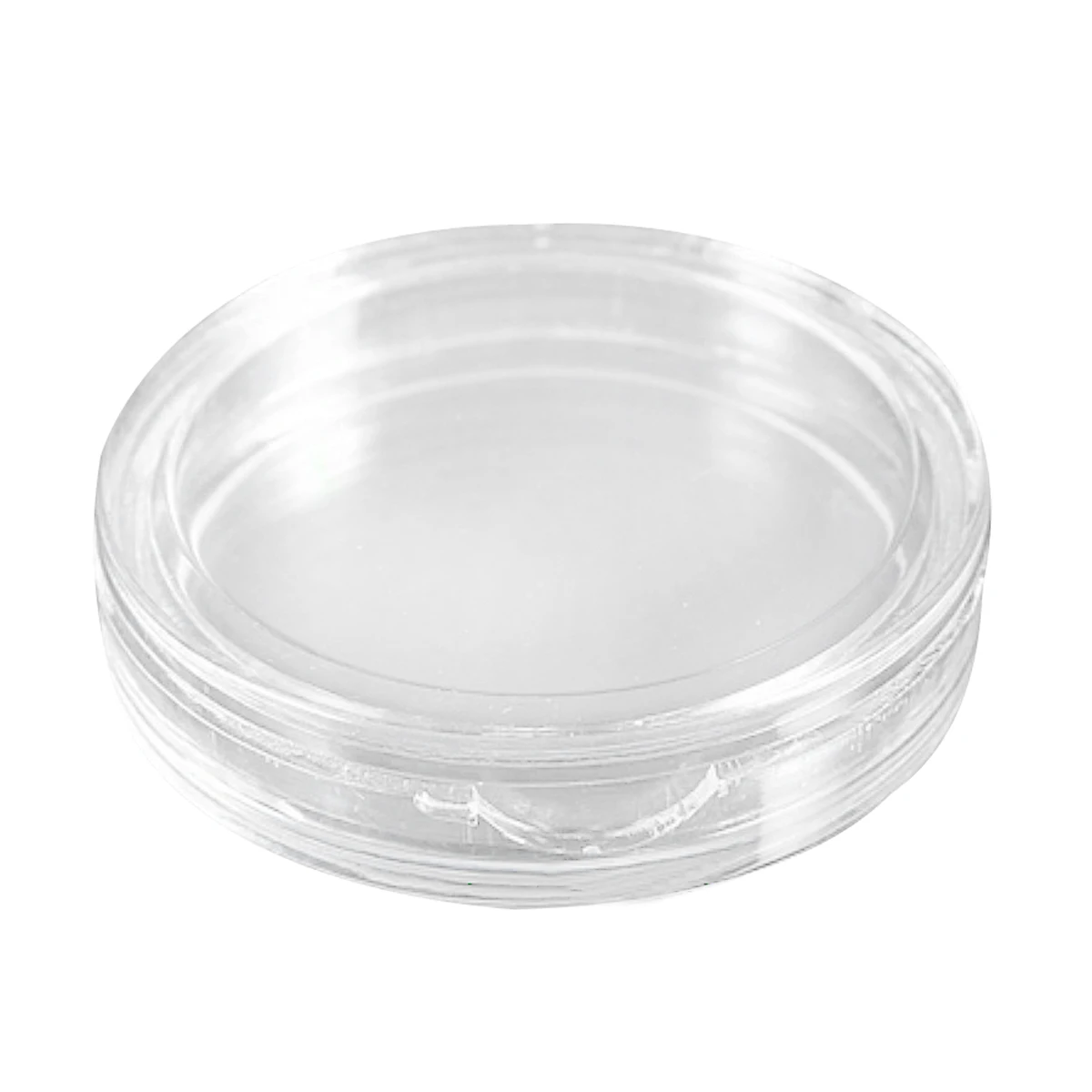 

10 pcs Small round transparent plastic coin capsules box 33mm
