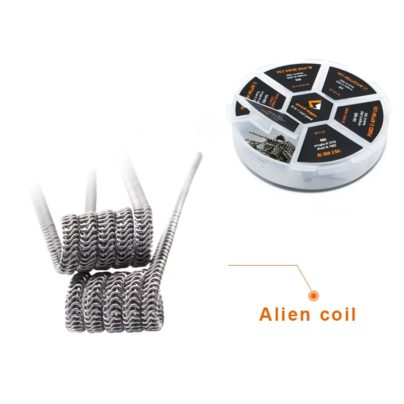 Оригинальная катушка Geekvape 6 в 1 для DIY атомайзера Alien/Alpha Braid/Fused Clapton/Tidal Coil