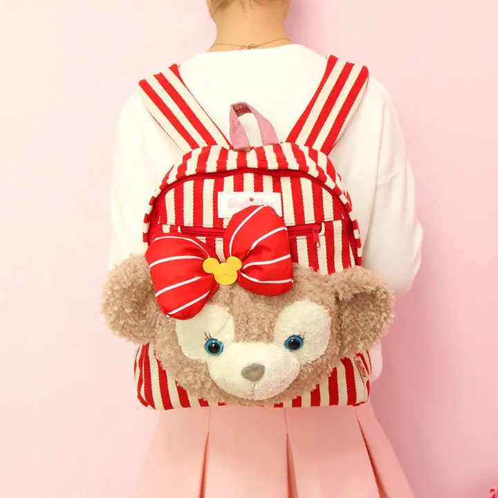 Большой мультфильм медведь Даффи Шелли Мэй плюшевый рюкзак мягкая игрушка куклы сумка для женщин девочек рюкзак Детская школьная сумка подарки на день рождения