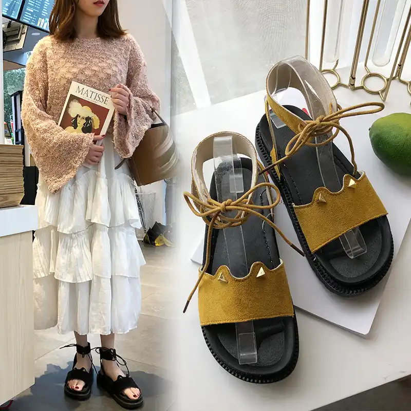 cute lace up sandals