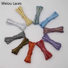 30 пар/лот) Weiou блестящие плоские блестящие золотые шнурки для обуви блестящие шнурки для спортивной парусиновой спортивные кроссовки крутые шнурки