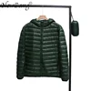 NewBang 6 Colors Thin Jacket Men 90 Duck Down Jacket Ultra Light Down Jacket Hooded Outdoors Feather Parka With Carry Bag ► Photo 2/6