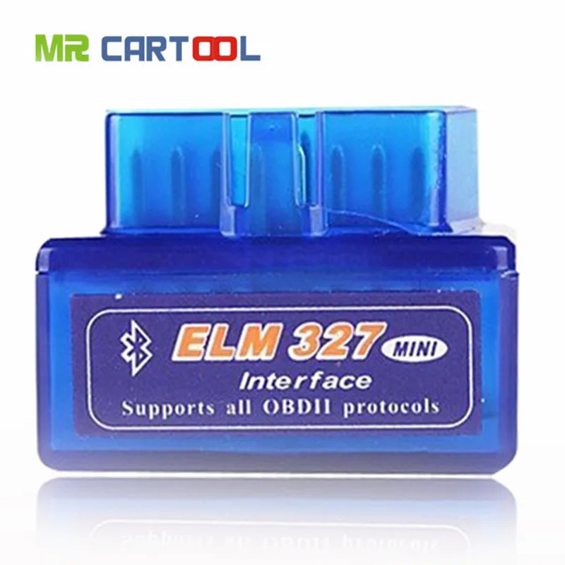 Mr Cartool Bluetooth Авто OBD 2 II ODB программное обеспечение Общие мини автомобиль OBD2 ELM327 жнвлп V1.5 V2.1 подключению CAN-шины Torque для Android ПК