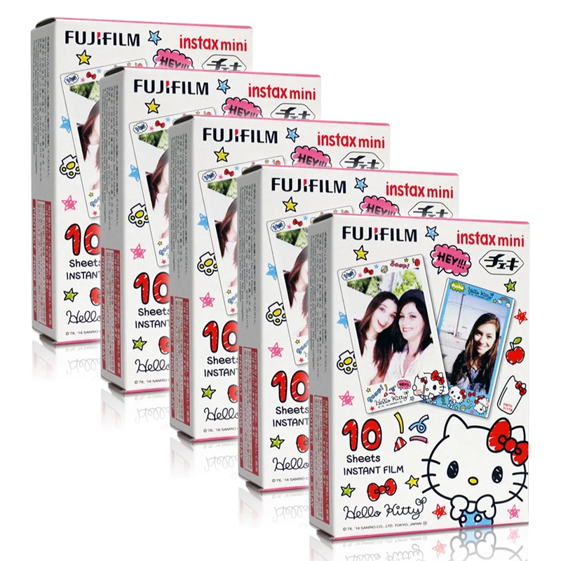 Fujifilm Instax Mini Hello Kitty 2 Instant 50 Film for Fuji 7s 8 8+ 9 25 50s 70 90 300 SP-1 Printer | Электроника