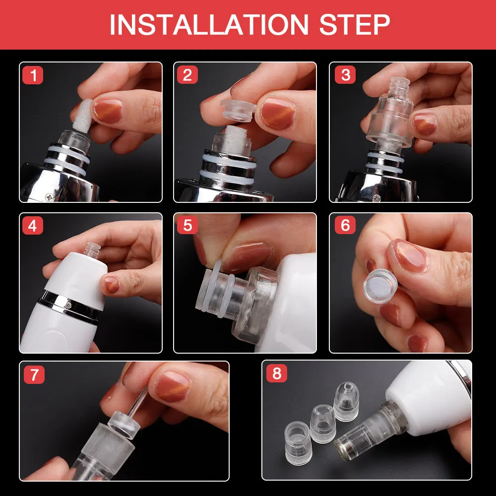 Dispositivo de Beleza Cuidados Faciais Pele Diamante Dermabrasion Remover Cravos Peeling Máquina Massagem Microdermabrasion 16 Cheap Utensílios de cuidado facial