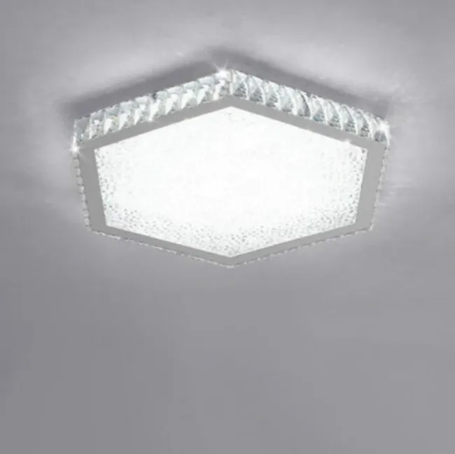 C white light 1 голова/3 головы современная светодиодная круглая потолочная панель округлая панель лампы Теплый хрустальная люстра для спальни детской комнаты лампа веранды, коридора огни ZP4151630 - Цвет корпуса: C white light