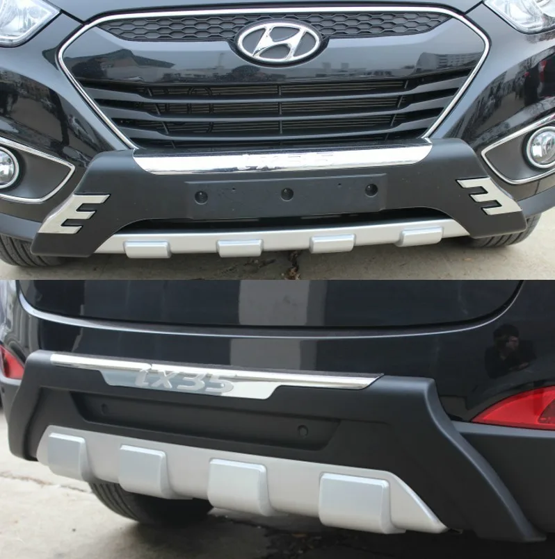 High quality plastic ABS Chrome Front+Rear bumper cover trim For 2010-2012 Hyundai ix35 | Автомобили и мотоциклы