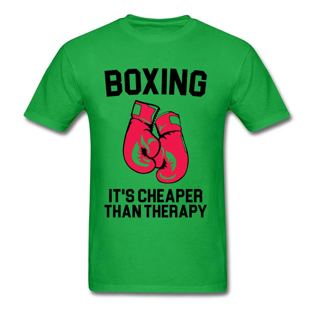 Casual Tops T Shirt Summer Fall 2018 New Fashion Crewneck 100% Cotton Fabric T-Shirt Men's T Shirts Boxing Cheaper Than Therapy Boxing Cheaper Than Therapy green