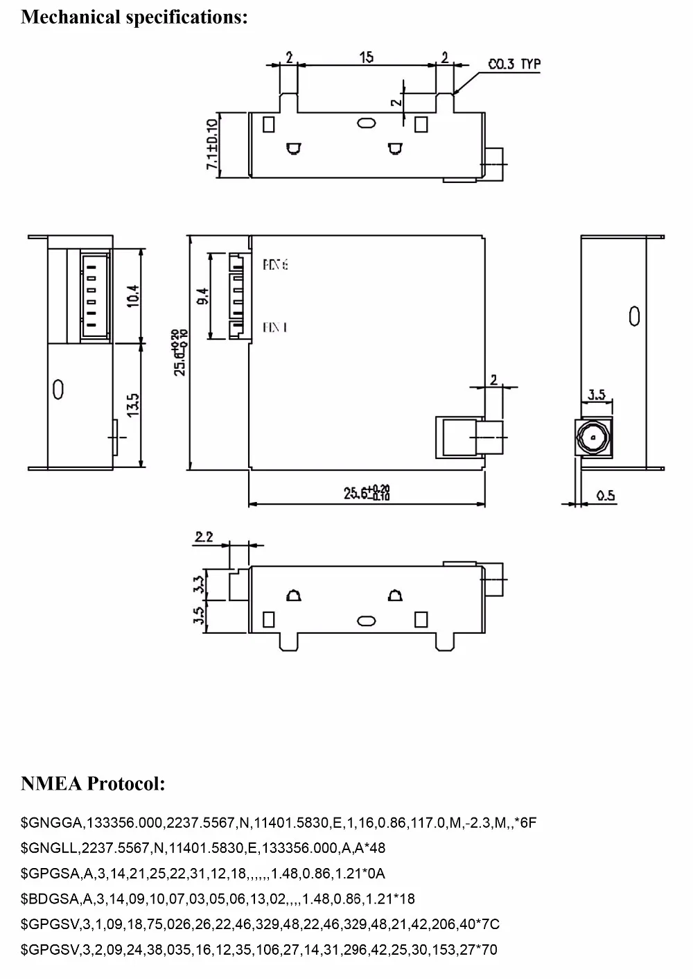 BD-125 GPS Module datasheet-4
