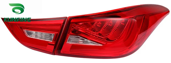 KUNFINE пара Автомобильный задний светильник в сборе для HYUNDAI ELANTRA 2012-2016 тормозной с