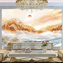 Custom 3D Fabric Textile Wallcoverings For Walls Matt Silk For Living Bedroom Mountain Waves Marble Pattern TV Backdrop Washable Custom 3D Fabric Textile Wallcoverings For Walls Matt Silk For Living Bedroom Mountain Waves Marble Pattern TV Backdrop Washable