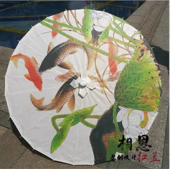 

High quality 1PCS 60cm Classical Oil Paper Umbrella Bamboo Parasol Stage Performance Prop Dance Parasol Craft Umbrella 26pattern