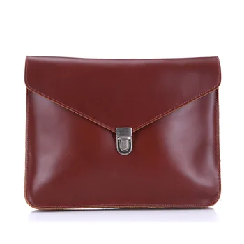 

Briefcase Vintage Cow Leather Business Bag Leather For iPad Envelope Bag Briefcase Men's Bag