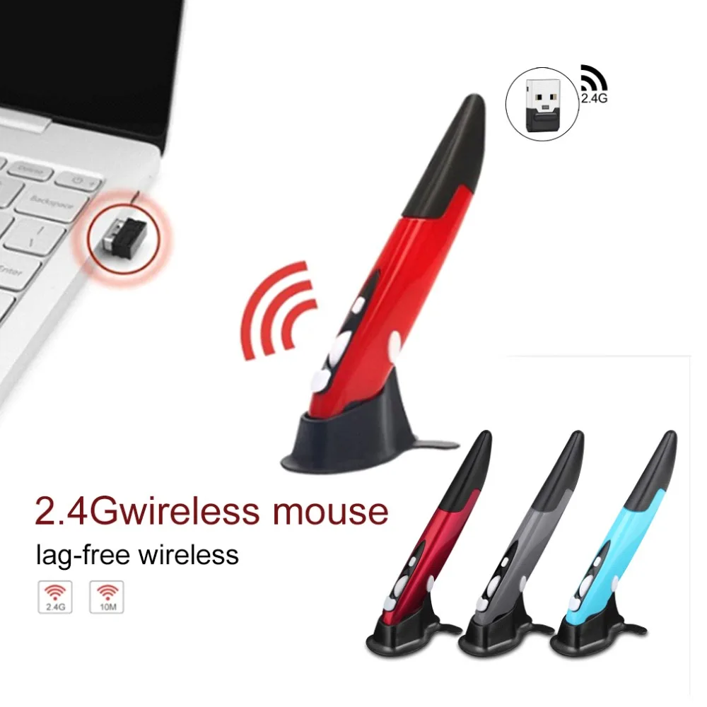 Universal 2.4GHz USB Wireless Mouse Optical Pen Mouse Laser Pointer