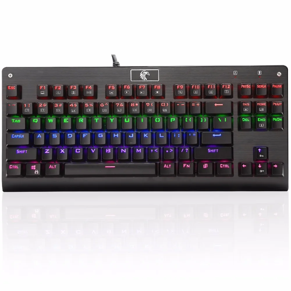 Eagle Z77 TKL Mechanical Keyboard Gaming LED Light Metal Plate